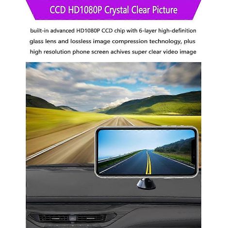 Cámara de visión trasera inalámbrica HD1080P para coches, SUV, camionetas y sedanes, cámara 2 en 1 con visión nocturna y trasera.