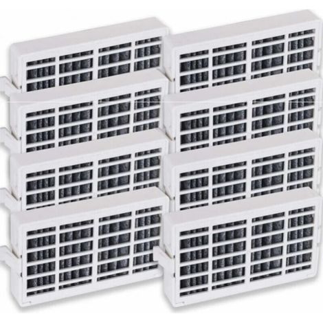 Paquete de 8 filtros desodorizantes para refrigeradores Whirlpool, modelo W10311524 RAF1180, filtro de carbón activado apto para el modelo Whirlpool W10311524 RAF1180 (1/4)