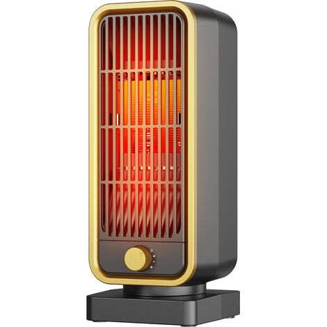 Chauffage d'Appoint - 900W PTC Chauffage Soufflant,3 Modes,Protection contre Basculement/Surchauffe,Radiateur Soufflant Faible Bruit,Léger Portable,Heater pour Salon Chambre Bureau Étude (1/4)
