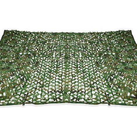 Rechteckige Sonnenschirme und Sonnensegel, Tarnmuster, 3 x 5 m, grünes Rankgitter – DPZO (1/5)