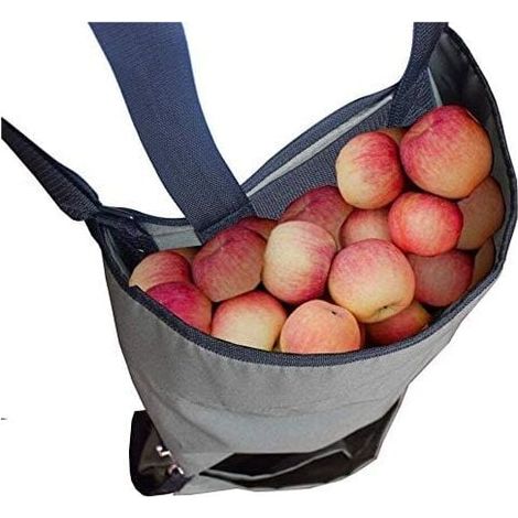 Schürze zum Pflücken von Gartenobst, große, robuste Tasche aus Oxford-Stoff, grüne Taschen zur Aufbewahrung von Obst und Gemüse. (1/4)