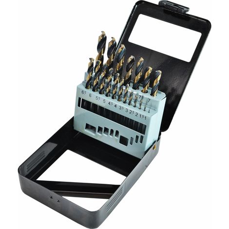 AWTOOLS WIERTŁO METAL HSS M2 KPL. 19szt. / 1.0-10 mm/PREMIUM