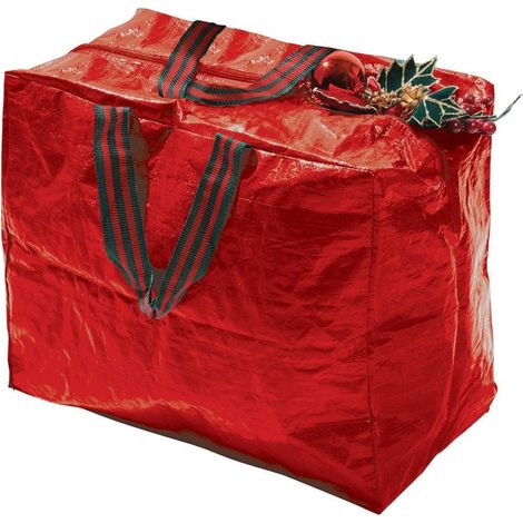 Garland Christmas Decorations Storage Bag - Red - 46cm x 25cm x 38cm