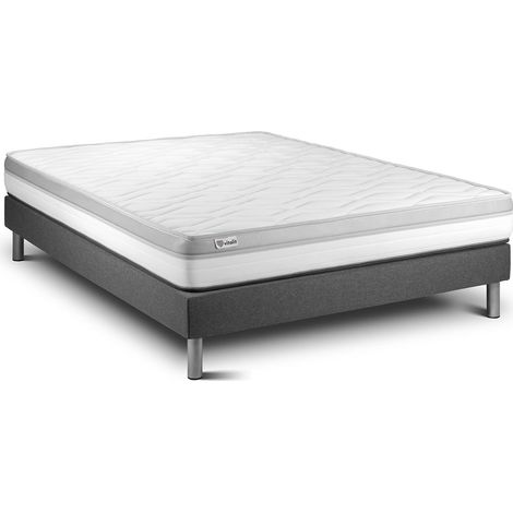 Matratzenset VITAL RELAX 140 x 190 cm Bettrahmen Kit grau