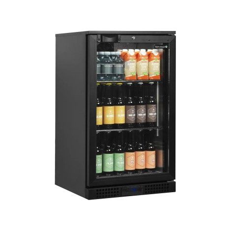 Arrière de bar ventilé 105 Litres, 1 porte vitrée battante, noir, 95 W, 220 V - MONO (1/5)