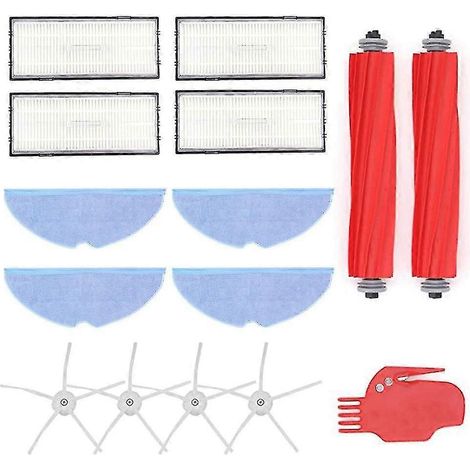 Kit de pièces de rechange pour brosse principale, brosse latérale et filtre pour aspirateur robot S7 T7s T7plus G10 (1/5)