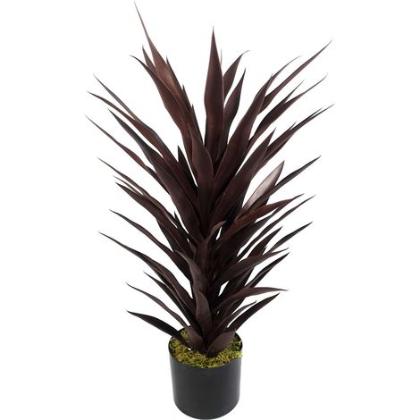 85cm Dark Red Yucca Plant Artificial (1/4)
