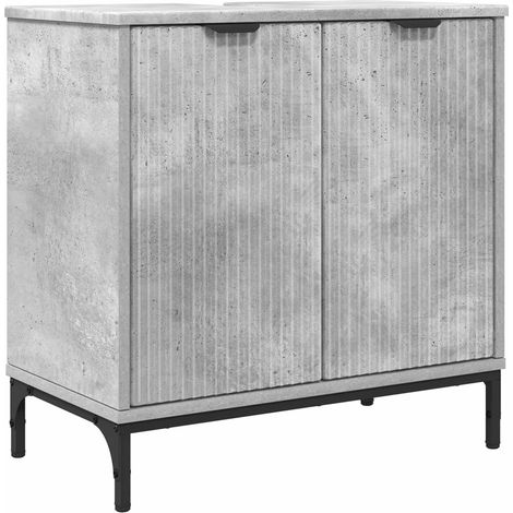 Maison Exclusive - Meuble de Lavabo de Salle de Bain avec stockage Gris béton (1/5)