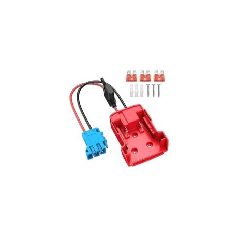 Adaptateur de batterie Power Wheels pour voitures électriques jouets Peg-Perego, avec connecteur de faisceau de câbles, fil 12AWG et fusible 40A.