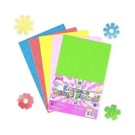 Autocollants fleurs en mousse 20,3 x 31,20 cm, lot de 5