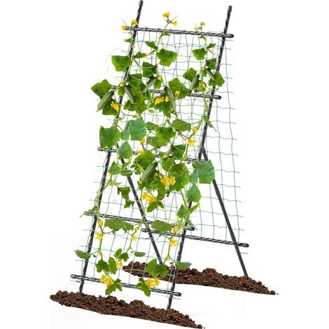 190 cm Tall Garden Trellis Vertical Plant Support Stand w/ Netting