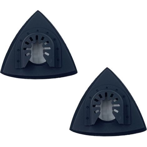Disco de lijado triangular de 80 mm, accesorios de lijado para carpintería, apto para lijar y pulir (2 unidades) (1/4)