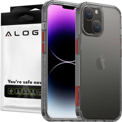 Étui de protection Alogy pour Apple iPhone 14, noir et transparent (1/5)