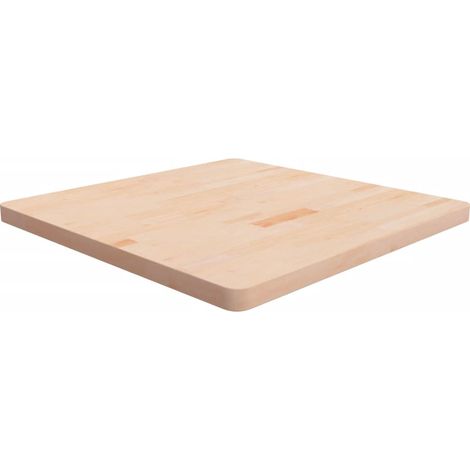 Dessus de table-Plateau de Table de Remplacement carré 80x80x4 cm Bois chêne massif non traité 862335 (1/4)