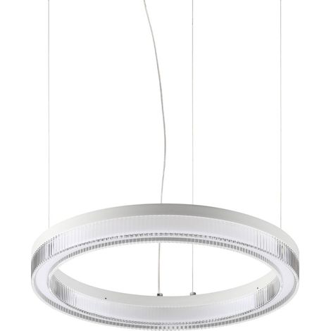 Ideal Lux Sospensione Moderna Crown 1 Luce LED Integrato Bianco Metallo