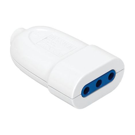 Presa Mobile Aigostar Bianco 2P con T 10A 12 Pezzi