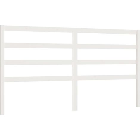 Cabecero accesorio para dormir mueble dormitorio 206 x 4 x 100 cm madera de pino blanco TDL0203722