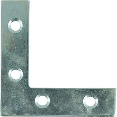 Timco Corner Plates Silver - 75 x 75 x 16 (50 Box)