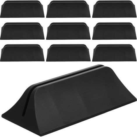 Lot de 10 pinces séparation bureau en plastique noir
