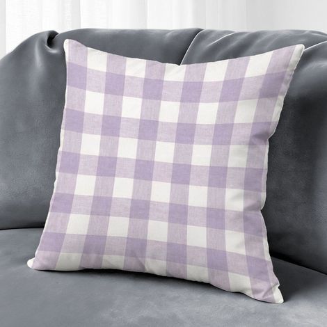 Housse de coussin motif symétrique carreaux, décoration salon maison,50×50cm (1/5)