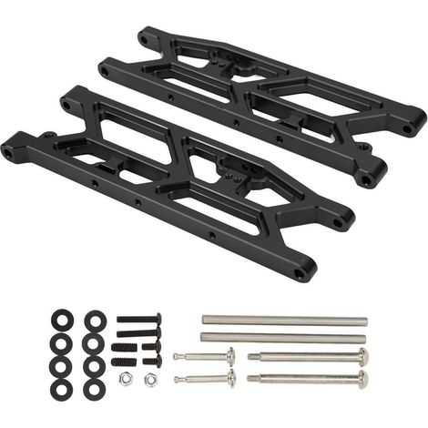Bras de suspension arrière en alliage d'aluminium haute résistance pour voiture RC ARRMA 1/7 1/8, noir (1/5)