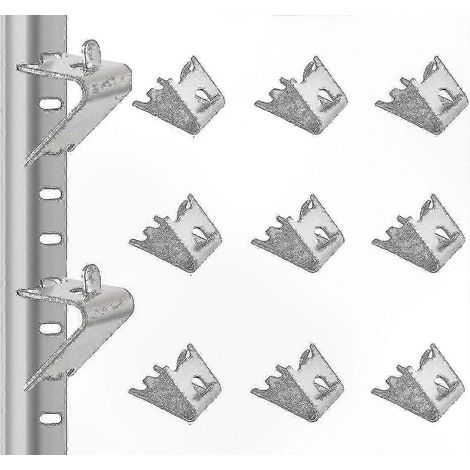 Clips de fixation pour étagères de congélateur en acier inoxydable - Lot de 12 supports de 1,5 mm d'épaisseur pour une organisation optimale du rangement dans le réfrigérateur (1/5)