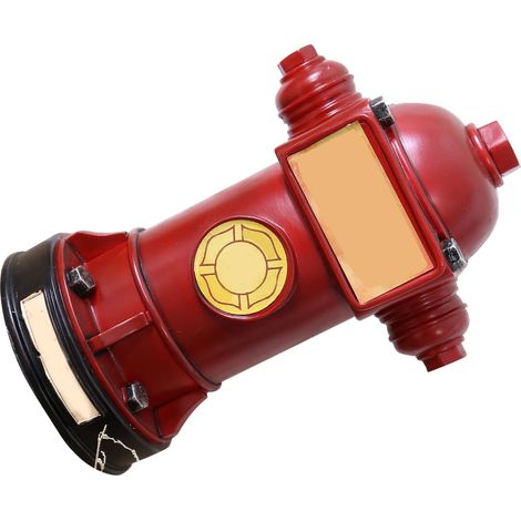 Tirelire rétro bouche d'incendie rouge, boîte à pièces originale, pot d'épargne décoration maison (1/5)