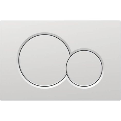Geberit Sigma01 Betätigungsplatte für 2-Mengen-Spülung: matt verchromt, Easy-to-clean-Beschichtung (115.770.JQ.5) (1/4)