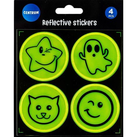 Juego de 4 pegatinas reflectantes
