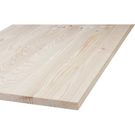 Massivholzplatte Nadelholz geschliffen Kanten gefast 800x300x18 mm Holz Platte