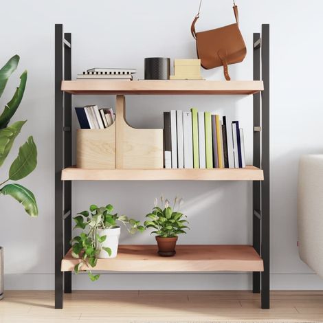 Étagère murale 80x40x(2-6) cm bois de chêne massif non traité (1/5)