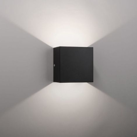 Applique murale LED 6W aluminium blanc froid haut/bas 10x10x5cm (1/5)