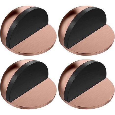 pcs Demi-Lune Butoir de Porte au Sol en Acier Inoxydable, Butee de Porte Adhesive, Arrêts de Portes avec Autocollants, pour (1/5)