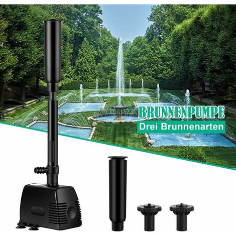 Jet d’eau pompe pour fontaine, bassin, étang, jardin 800L/h (16W) (1/5)