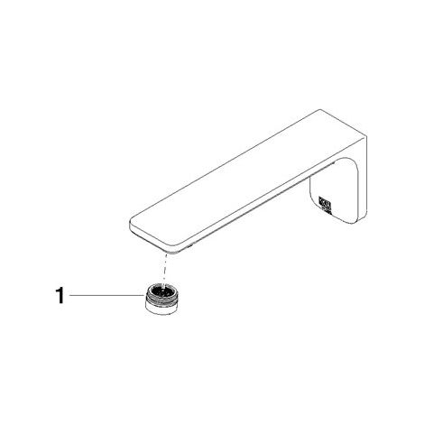 Dornbracht 90118402100-00 bec de remplacement pièces détachées
