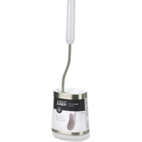 Scopino de Joseph Joseph Duo Flex Lite, design flessibile anti-intasamento, setole de polimero de asciugatura rapida, supporto de acciaio inox, moderno e pratico. (1/4)