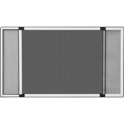 Moustiquaire extensible pour fenêtres Blanc (75-143)x50 cm
