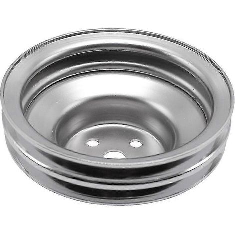Compatible avec les moteurs V8 260, 289, 302 et 351W de 1965-1969 SBF, bloc-cylindres chromé, poulie de pompe à eau avec poulie de vilebrequin à 2 gorges. (1/5)