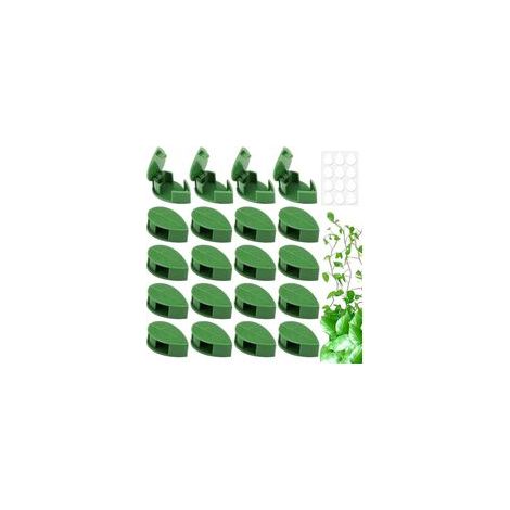 100 Pièces Clip Plante Grimpante Clip de Support pour Plantes Grimpantes Clips de Fixation de Vigne Clips Montage Mural d'escalade Plantes Clips Plantes Auto-adhésifs en Forme de Feuille (1/5)