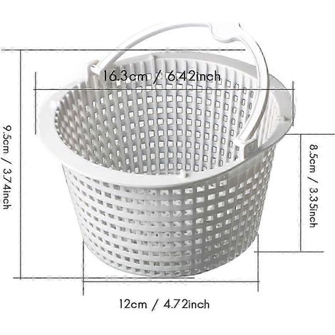 Lot de 2 paniers d'écumage SPX1091C SP1091LX SP1091WM avec poignées, adaptés aux piscines hors sol, version automatique 0719