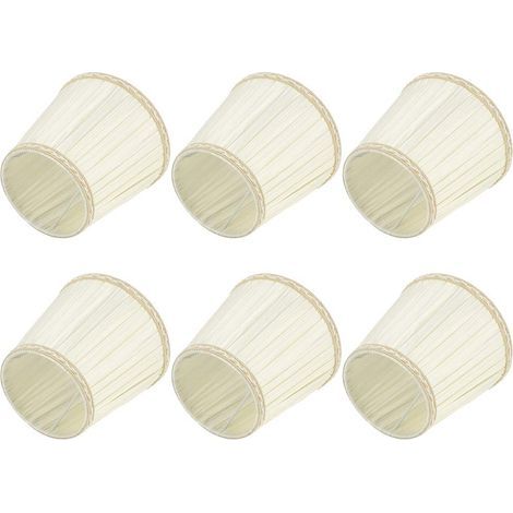 Wandlampenabdeckung, Lampenschirm, Lichtzubehör, Hellbeige, 6-teilig für Arbeitszimmer, Flur, Wohnzimmer, Schlafzimmer (1/5)