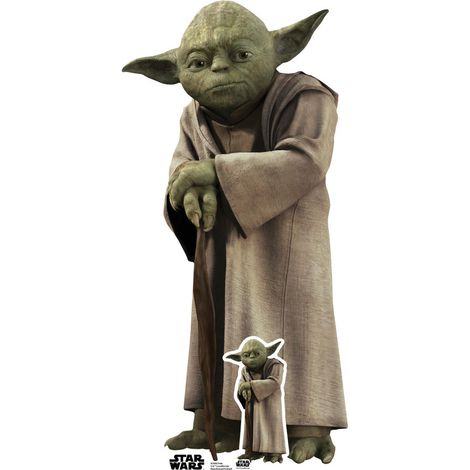 Figurine en carton – Yoda - Star Wars - Haut 76 cm (1/5)