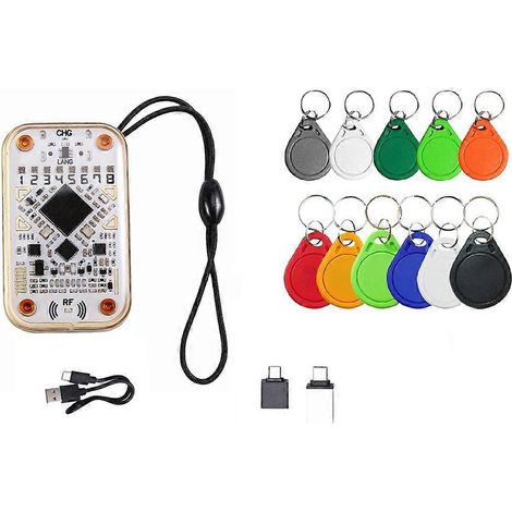 Émulateur de lecteur de puces RFID Chameleon Ultra + 5 UID + 6 CUID, décodage de cartes 125 kHz 13,56 MHz, duplicateur NFC (1/5)
