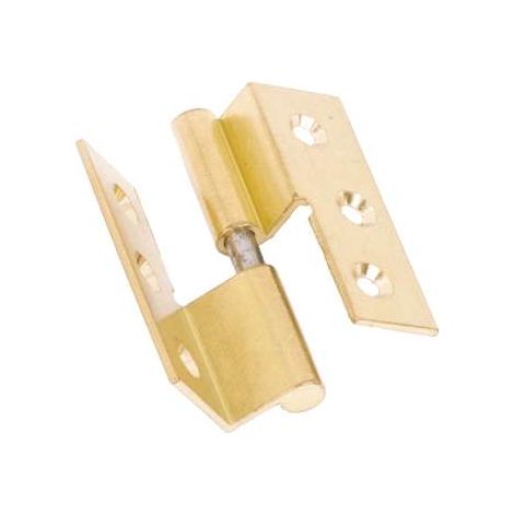 Cerniere Con Collo Lisce Ottone Lucido Mm.40X40 Sinistra