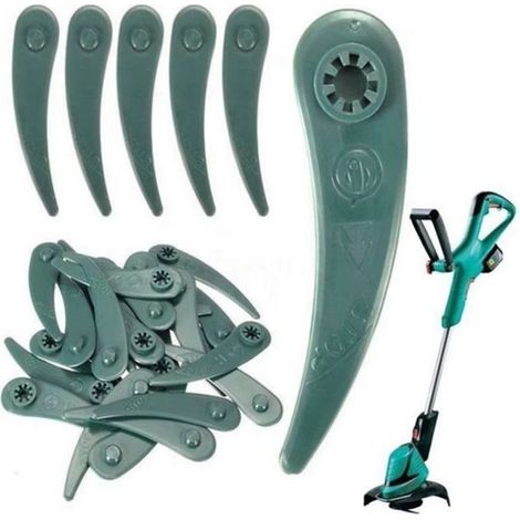 Set di 55 lame per tosaerba - Lame di ricambio in plastica compatibili con Bosch ART23-18LI e ART26-18LI (1/4)