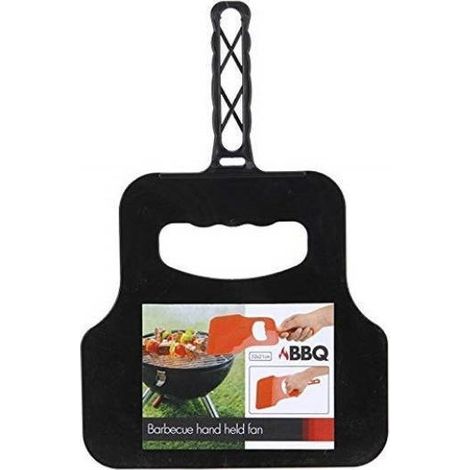 VENTAGLIO NERO IN PLASTICA PER BARBECUE