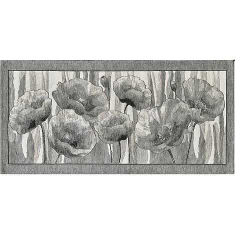 Tappeto cucina lavabile antiscivolo jacquard Amsterdam Grey