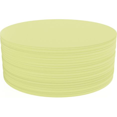 Magnetoplan Kommunikationskarte rund, Ø 190 mm, 500 Stück, gelb, D 190 mm, 500 BL 500 Stk