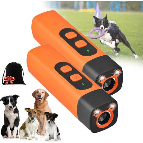 Patte Anti Aboiement, Stop-Croq RéPulseur à Ultrasons pour Chiens, Stop aboiement Chien, Calmez Les aboiements Tout en Douceur, en Une Pression (2pcs) (1/5)