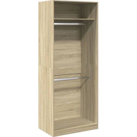 Maison Exclusive - Armadio Rovere Sonoma 80x50x200 cm in Legno Multistrato